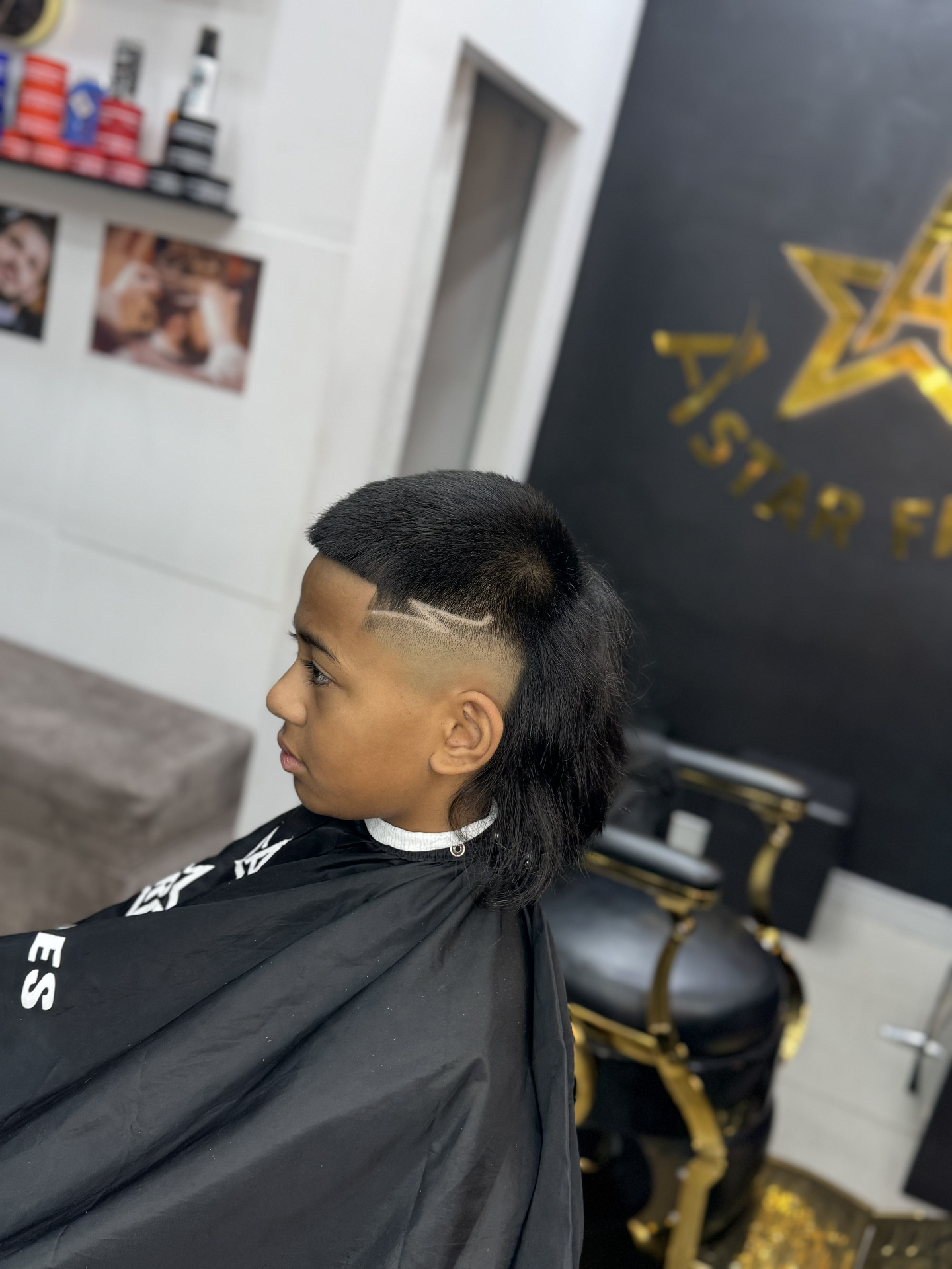 Classic taper fade with scissor work on top